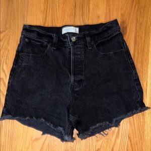 Abercrombie & Fitch Black Jean Shorts